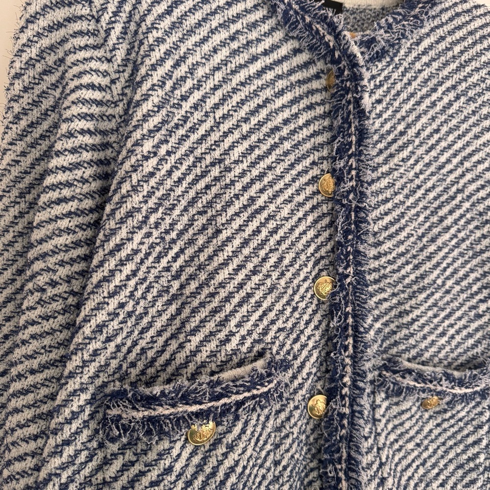 NWT J. Crew Collection cropped lady jacket in textured sz M - Picture 5 of 5